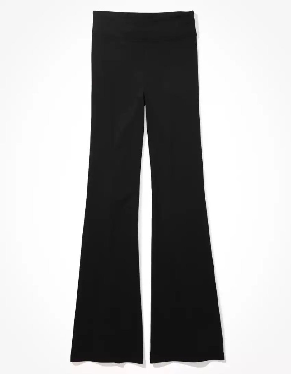 Leggings American Eagle AE Legere Super High-Waisted Flare Noir Femme | ZTG-42988927